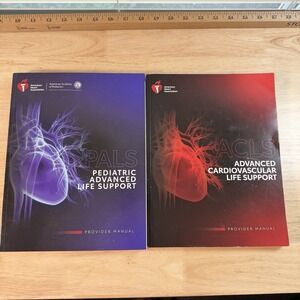 PALS Provider Manual (2020 AHA Guidelines) & ACLS Cardiovascular Manual Lot